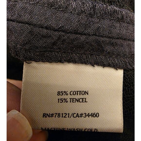 Eileen Fisher Women's Navy Asian Inspired Jacket SZ Medium Designer Minimalist - Picture 5 of 7